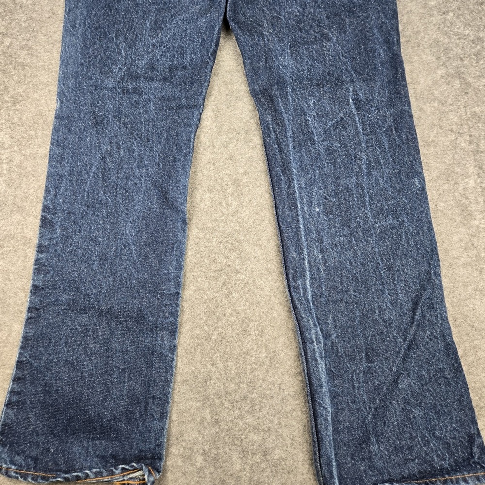 Vintage Levis 20517 0217 Jeans Men's 36x32 Dark Wash Bootcut Orange Tab 1985 USA - Picture 9 of 10